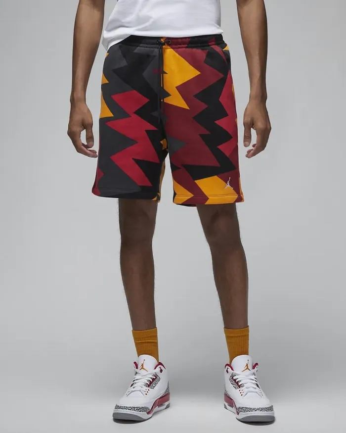 Men Jordan Flight Mvp Cardinal Redblacksail Nike Shorts