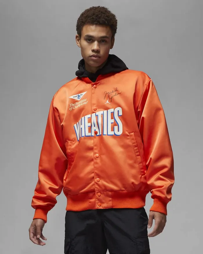 Men Jordan Flight Mvp Rush Orangesail Nike Jackets
