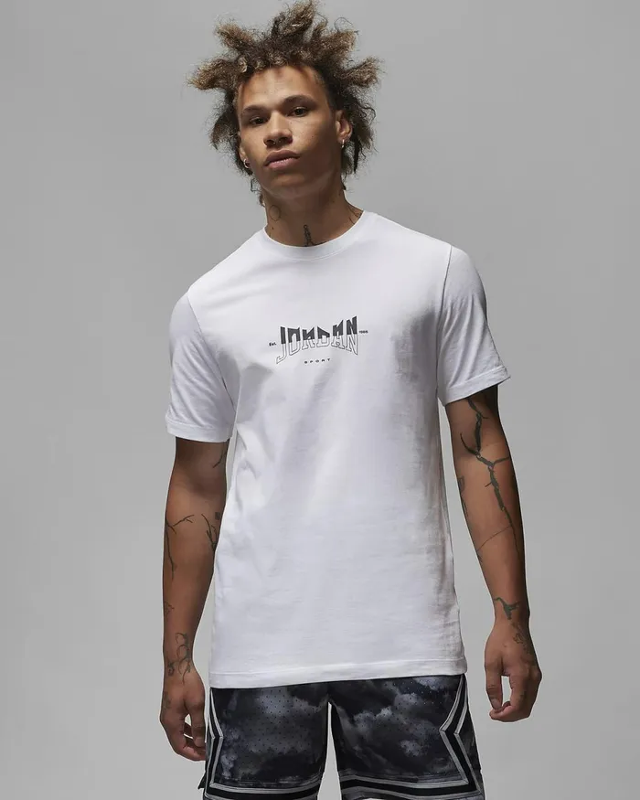 Men Jordan Sport Whiteblack Nike Tops And TShirts