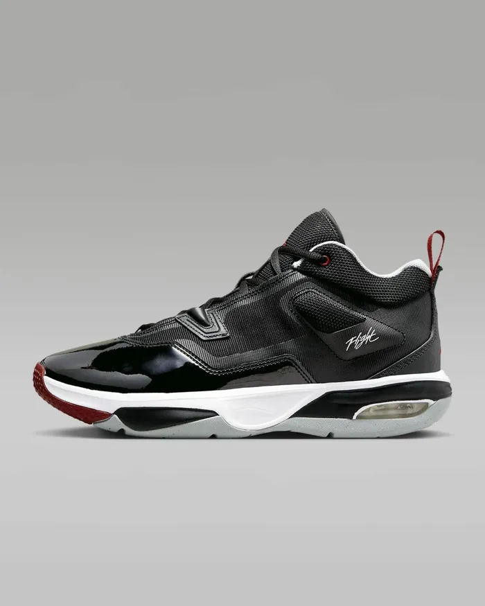Men Jordan Stay Loyal 3 Blackwhitewolf Greyvarsity Red Nike Jordan