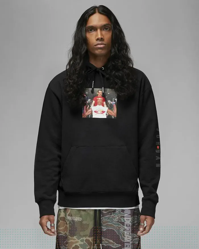 Men Jordan X Undefeated Black Nike Hoodies And Sweatshirts