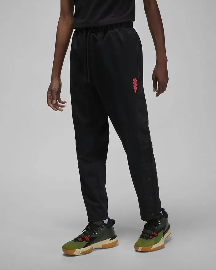 Men Jordan Zion Blacksiren Red Nike Trousers And Tights
