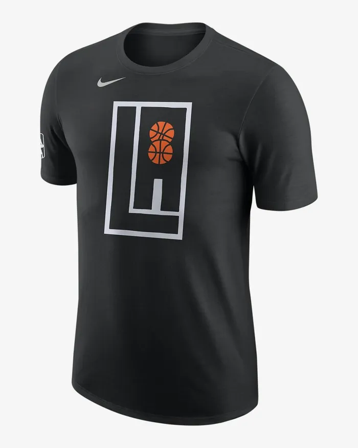 Men La Clippers City Edition Black Nike Tops And TShirts