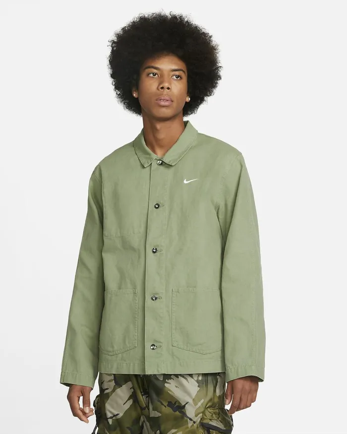 Men Life Oil Greenwhite Nike Jackets