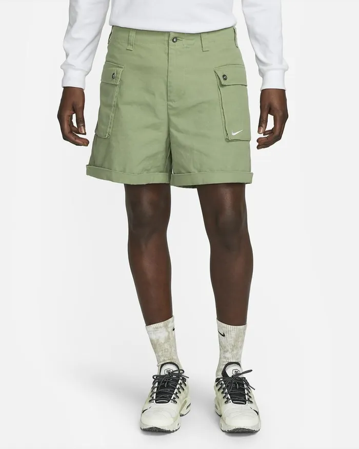 Men Life Oil Greenwhite Nike Shorts