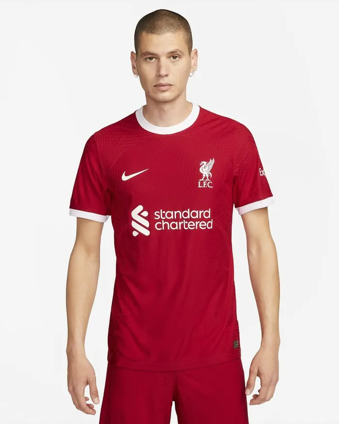 Men Liverpool FC 202324 Match Home Gym Redwhite Nike Tops And TShirts