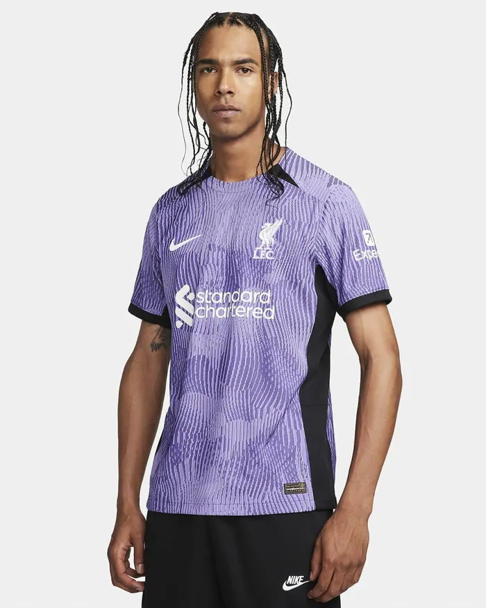 Men Liverpool FC 202324 Match Third Space Purplewhite Nike Kits And Jerseys