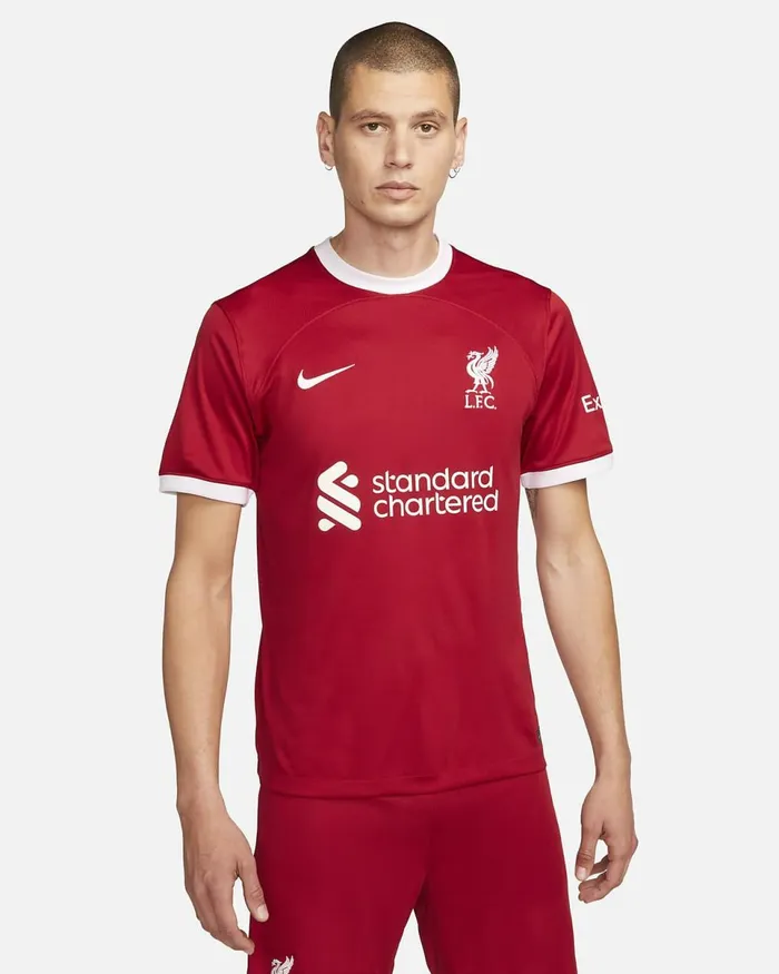 Men Liverpool FC 202324 Stadium Home Gym Redwhite Nike Kits And Jerseys