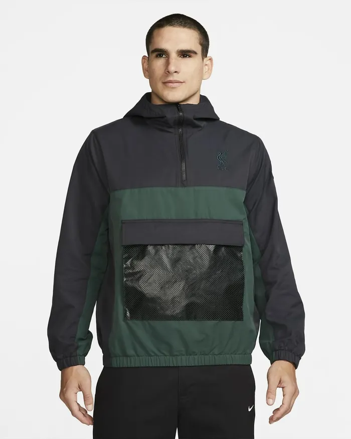 Men Liverpool FC Pro Greenblackpro Green Nike Jackets