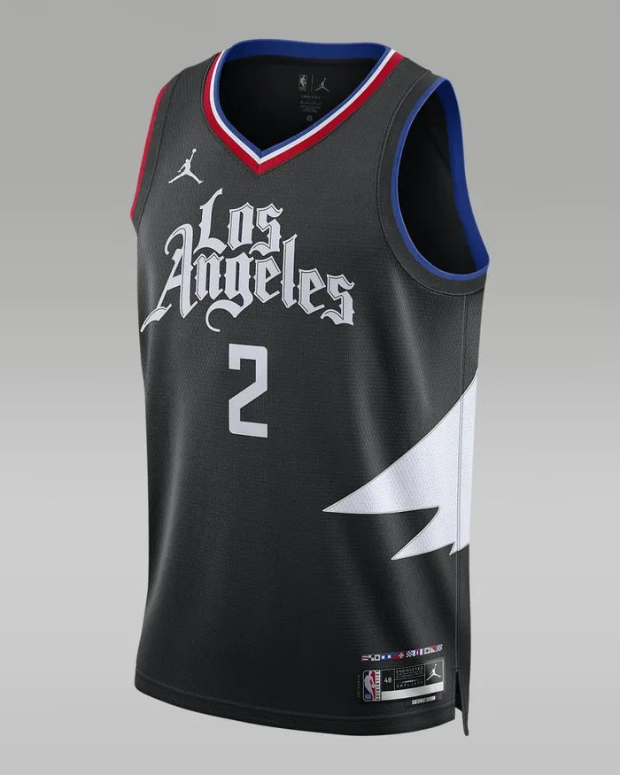 Men Los Angeles Clippers Statement Edition Black Nike Tops And TShirts