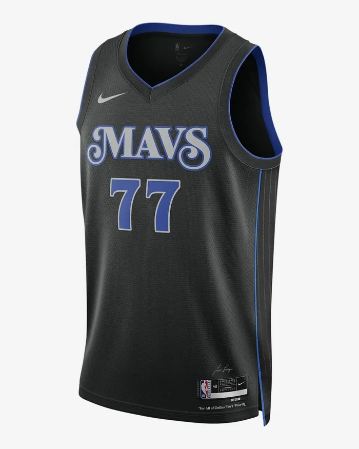 Men Luka Doni Dallas Mavericks 202324 City Edition Black Nike Tops And TShirts Men Luka Doni Dallas Mavericks 202324 City Edition Black Nike Tops And TShirts