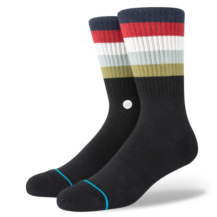 Men Maliboo Crew Socks Blackfade Stance Crew