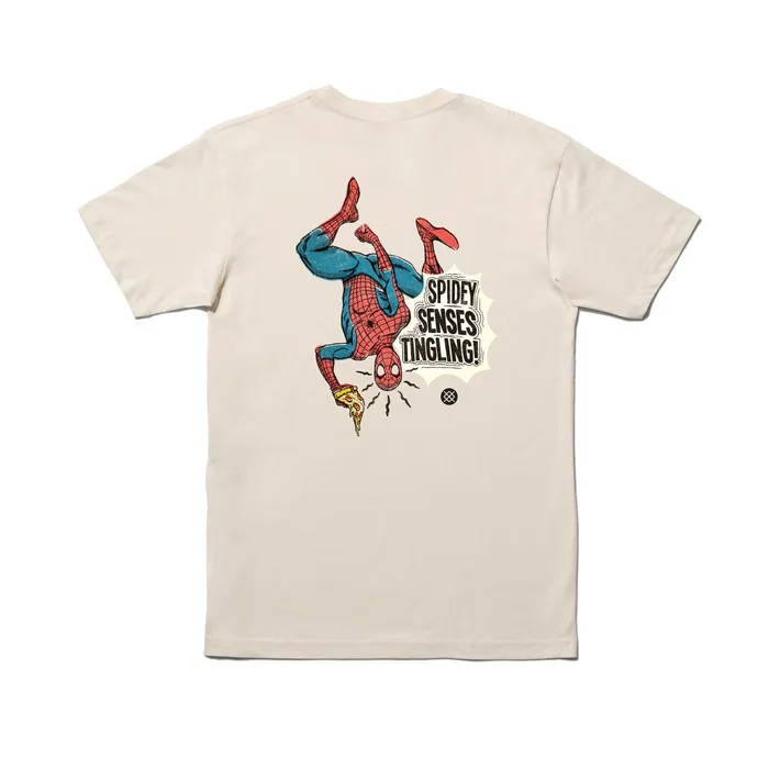 Men Marvel X Spidey Senses TShirt Vintagewhite Stance Graphics