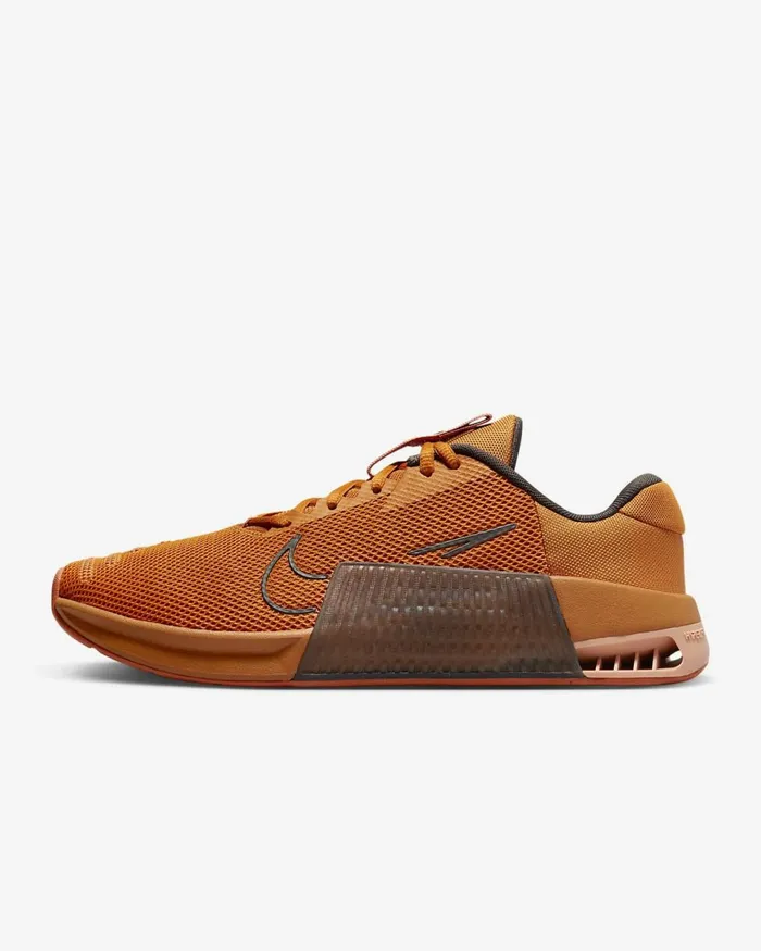 Men Metcon 9 Monarchmica Greenmedium Ashamber Brown Nike Training And Gym