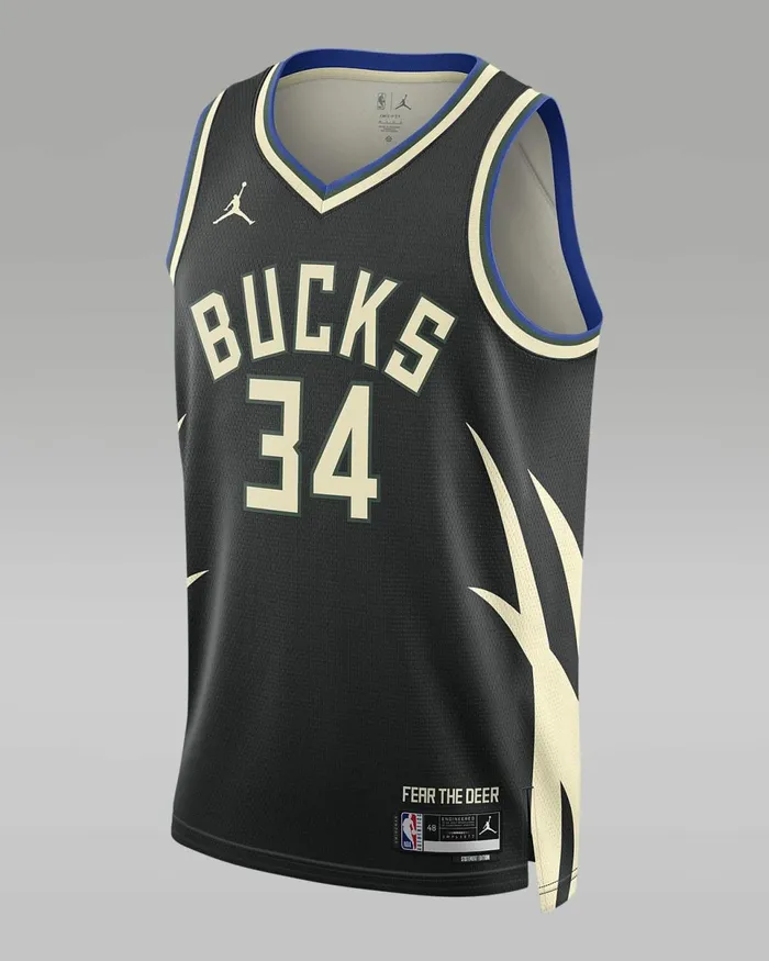 Men Milwaukee Bucks Statement Edition Black Nike Kits And Jerseys