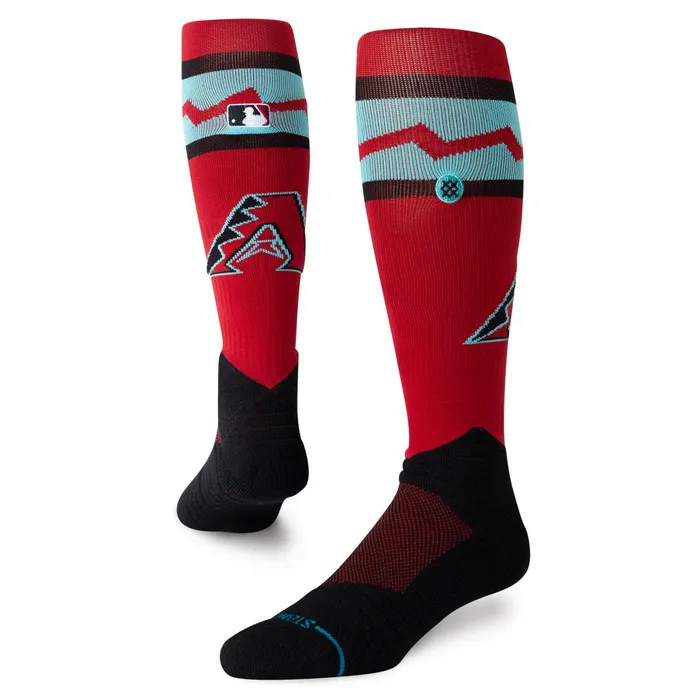 Men MLB Arizona Diamondbacks OTC Socks Red Stance Over The Calf