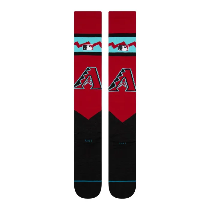 Men MLB Arizona Diamondbacks OTC Socks Red Stance Over The Calf