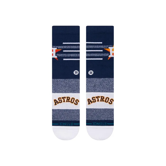 Men MLB X 2024 Closer Crew Socks Closer Astros 8211 Navy Stance Crew
