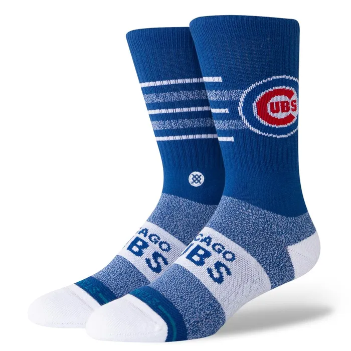 Men MLB X 2024 Closer Crew Socks Closer Cubs 8211 Blue Stance Crew