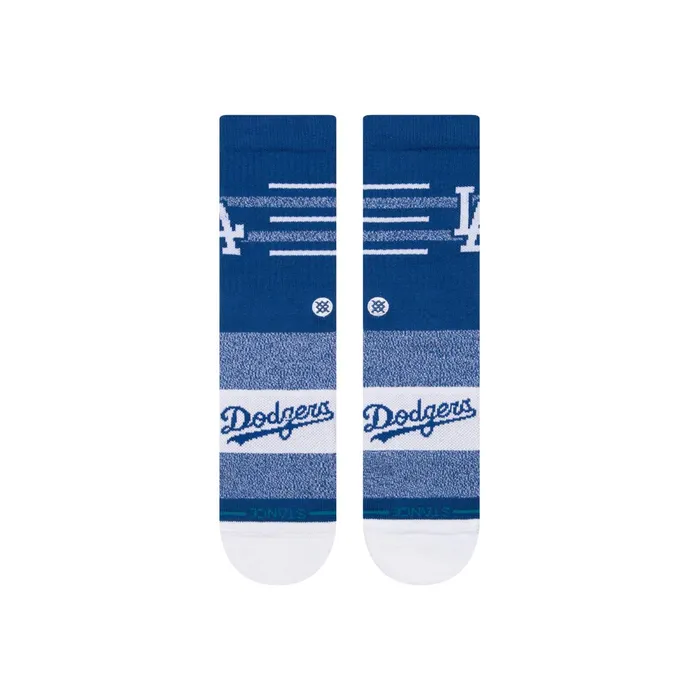Men MLB X 2024 Closer Crew Socks Closer Dodgers 8211 Blue Stance Crew