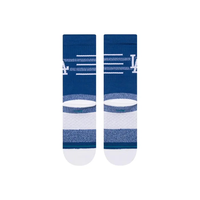 Men MLB X 2024 Closer Crew Socks Closer Dodgers 8211 Blue Stance Crew