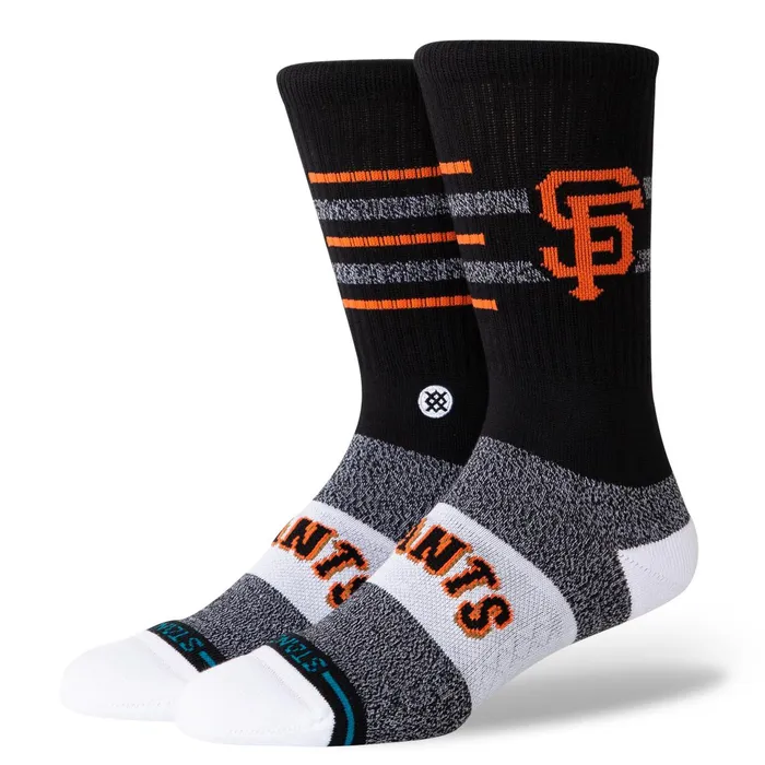 Men MLB X 2024 Closer Crew Socks Closer Giants 8211 Black Stance Crew