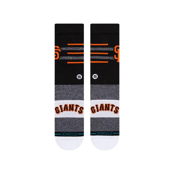 Men MLB X 2024 Closer Crew Socks Closer Giants 8211 Black Stance Crew