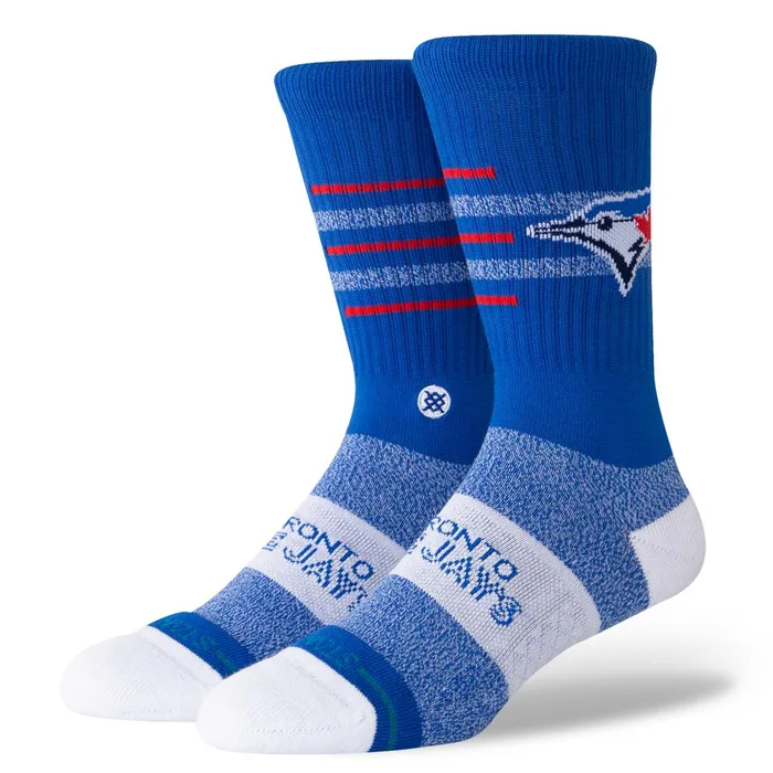 Men MLB X 2024 Closer Crew Socks Closer Jays 8211 Blue Stance Crew