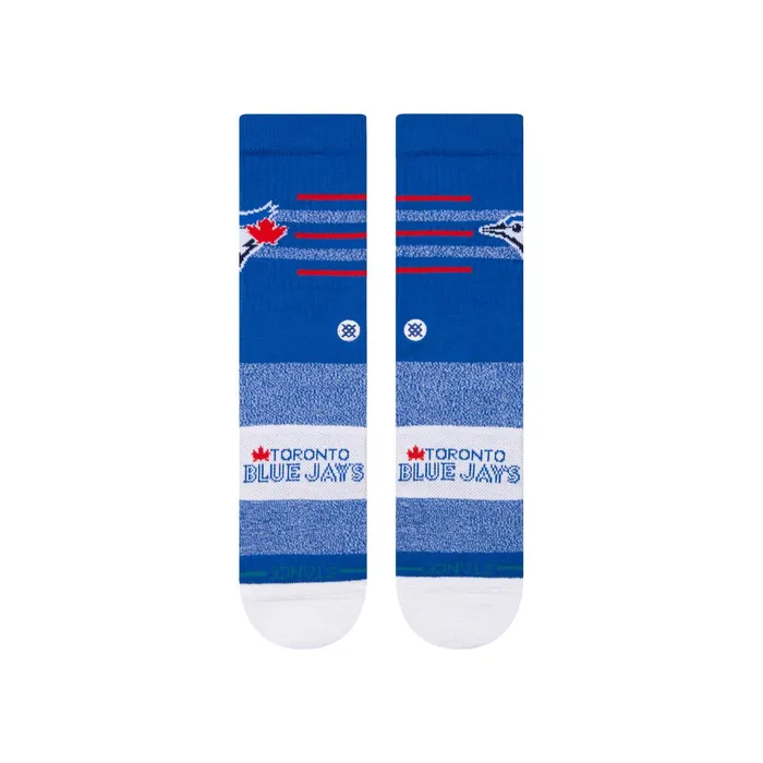 Men MLB X 2024 Closer Crew Socks Closer Jays 8211 Blue Stance Crew