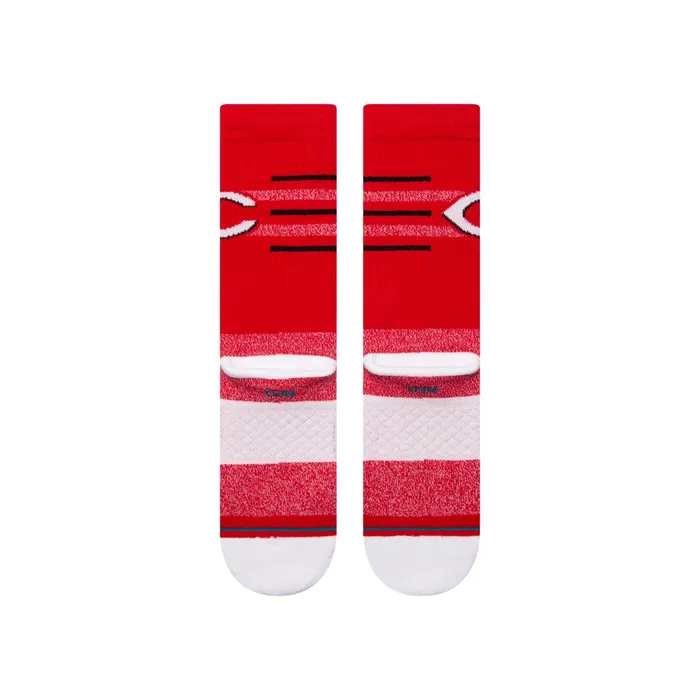 Men MLB X 2024 Closer Crew Socks Closer Reds 8211 Red Stance Crew