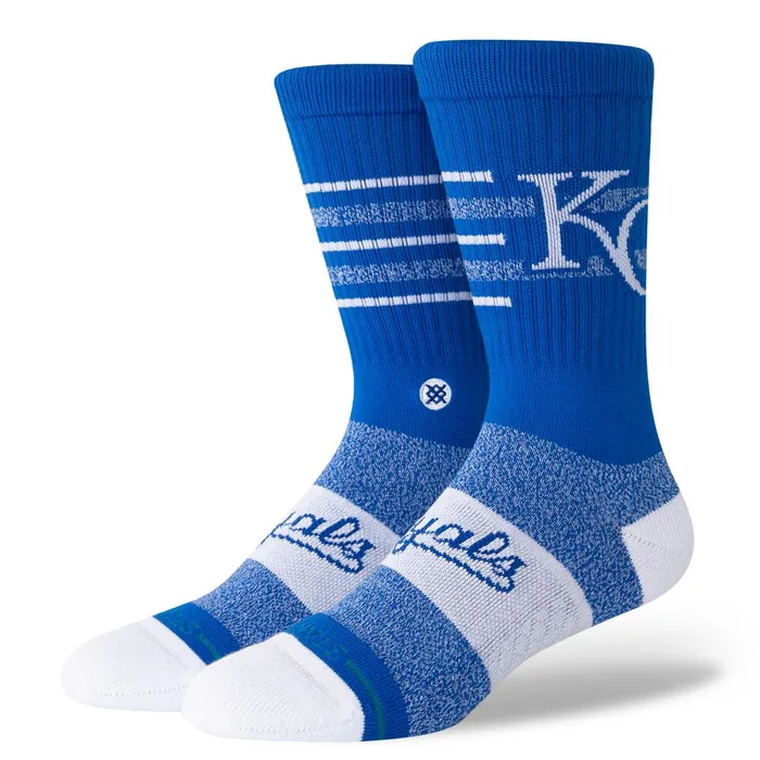 Men MLB X 2024 Closer Crew Socks Closer Royals 8211 Blue Stance Crew