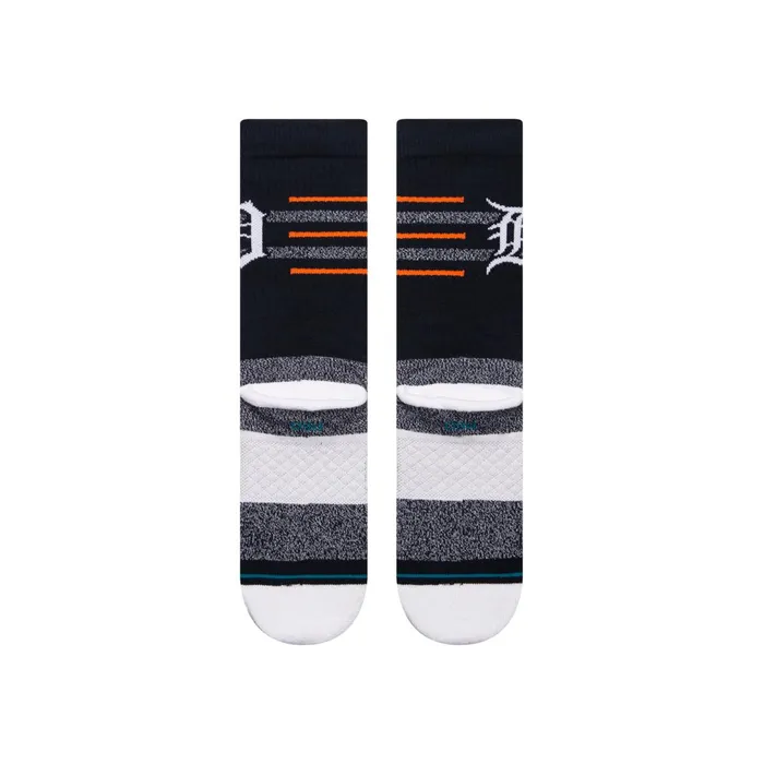 Men MLB X 2024 Closer Crew Socks Closer Tigers 8211 Navy Stance Crew