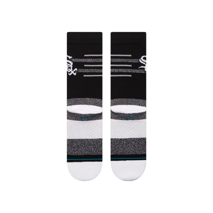Men MLB X 2024 Closer Crew Socks Closer White Sox 8211 Black Stance Crew