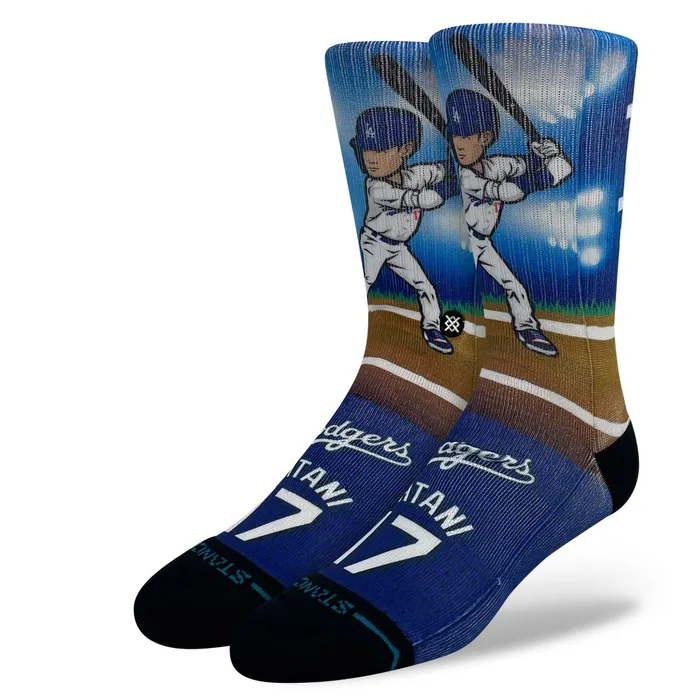 Men MLB X 2024 Players Poly Crew Socks Sho Time 8211 Blue Stance Crew