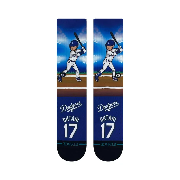 Men MLB X 2024 Players Poly Crew Socks Sho Time 8211 Blue Stance Crew