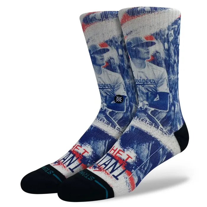 Men MLB X 2024 Players Poly Crew Socks Streak Ohtani 8211 Blue Stance Crew