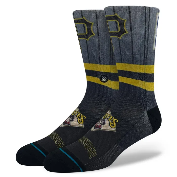 Men MLB X Cooperstown Collection Poly Crew Socks Pittsburgh Pirates 8211 Multi Stance Crew Men MLB X Cooperstown Collection Poly Crew Socks Pittsburgh Pirates 8211 Multi Stance Crew