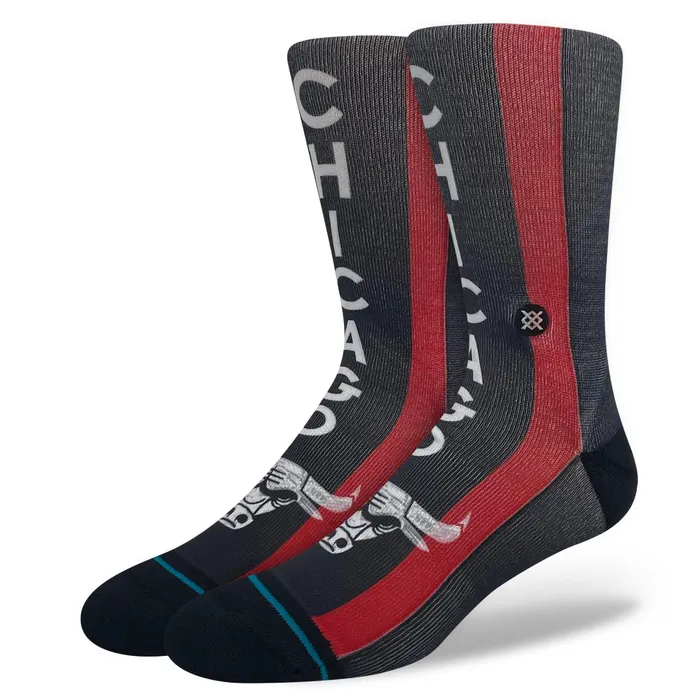 Men NBA X 2024 City Edition Poly Crew Socks Chicago Bulls Stance Crew
