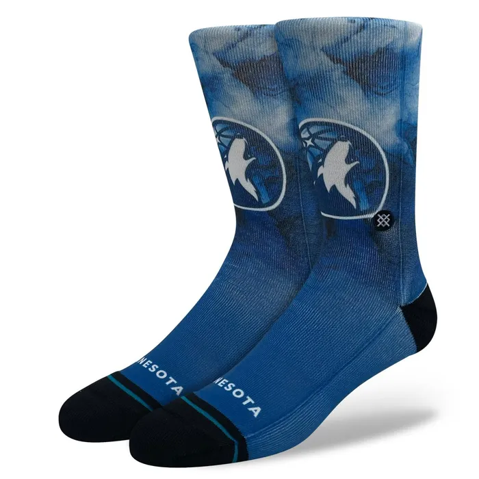 Men NBA X 2024 City Edition Poly Crew Socks Minnesota Timberwolves Stance Crew