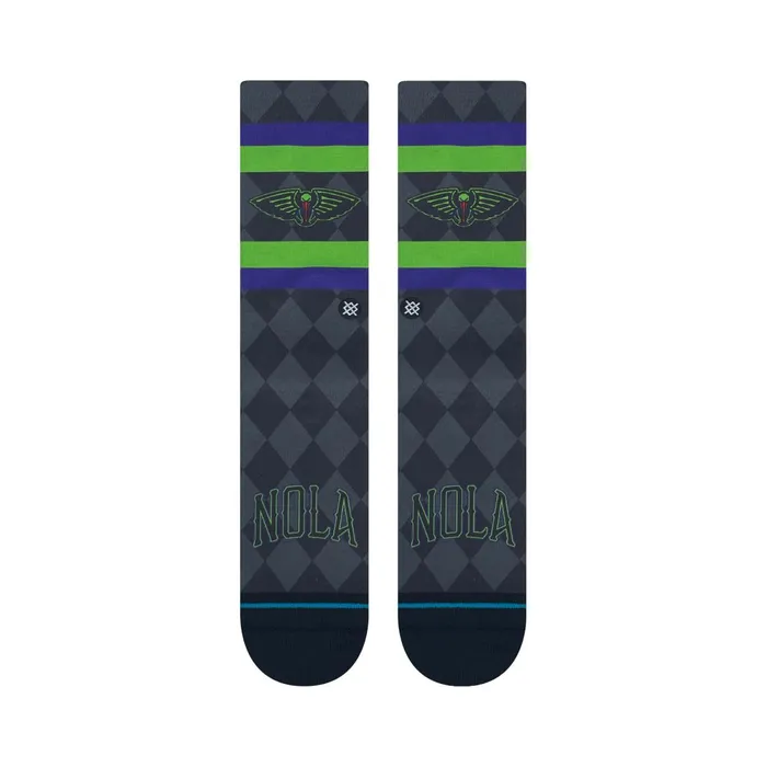Men NBA X 2024 City Edition Poly Crew Socks New Orleans Pelicans Stance Crew Men NBA X 2024 City Edition Poly Crew Socks New Orleans Pelicans Stance Crew