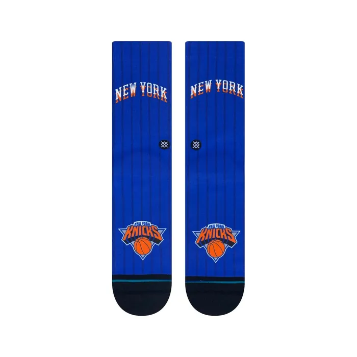 Men NBA X 2024 City Edition Poly Crew Socks New York Knicks Stance Crew