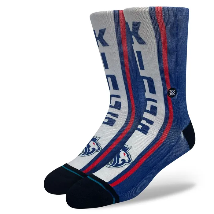 Men NBA X 2024 City Edition Poly Crew Socks Sacramento Kings Stance Crew