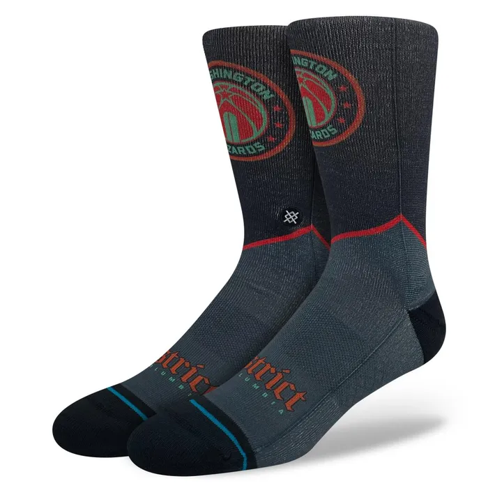 Men NBA X 2024 City Edition Poly Crew Socks Washington Wizards Stance Crew