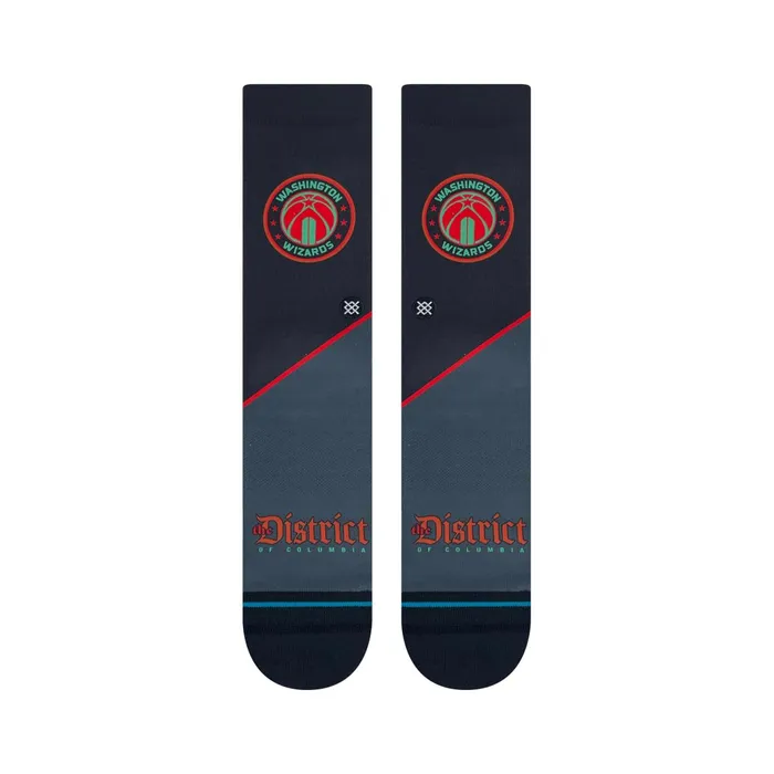 Men NBA X 2024 City Edition Poly Crew Socks Washington Wizards Stance Crew