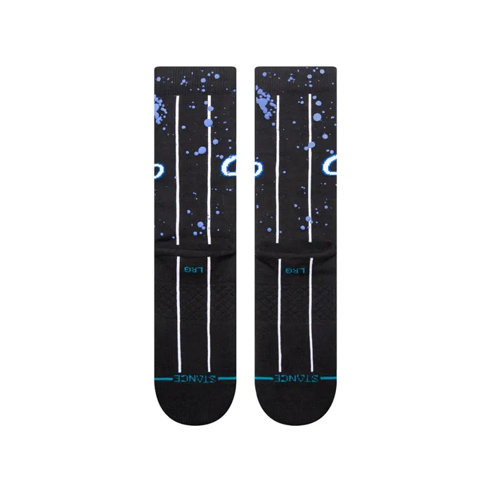 Men NBA X Overspray Crew Socks Orlando Magic 8211 Black Stance Crew