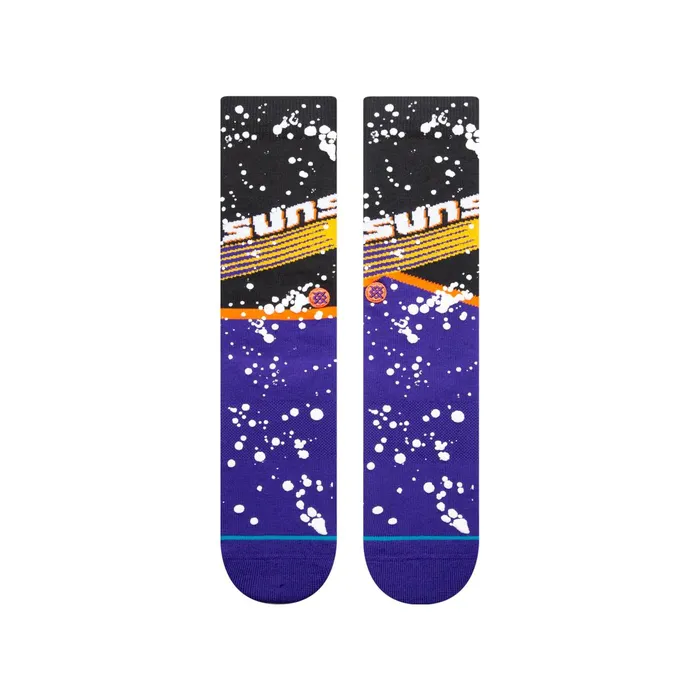 Men NBA X Overspray Crew Socks Phoenix Suns 8211 Black Stance Crew