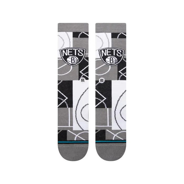 Men NBA Zone Crew Socks Brooklyn Nets Stance Crew