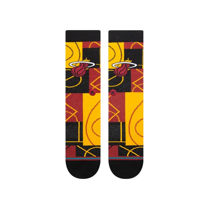 Men NBA Zone Crew Socks Miami Heat Stance Crew