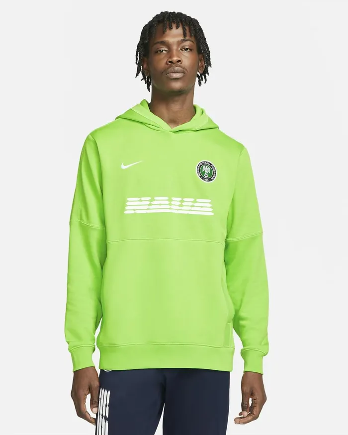Men Nigeria Mean Greenwhite Nike Hoodies And Sweatshirts