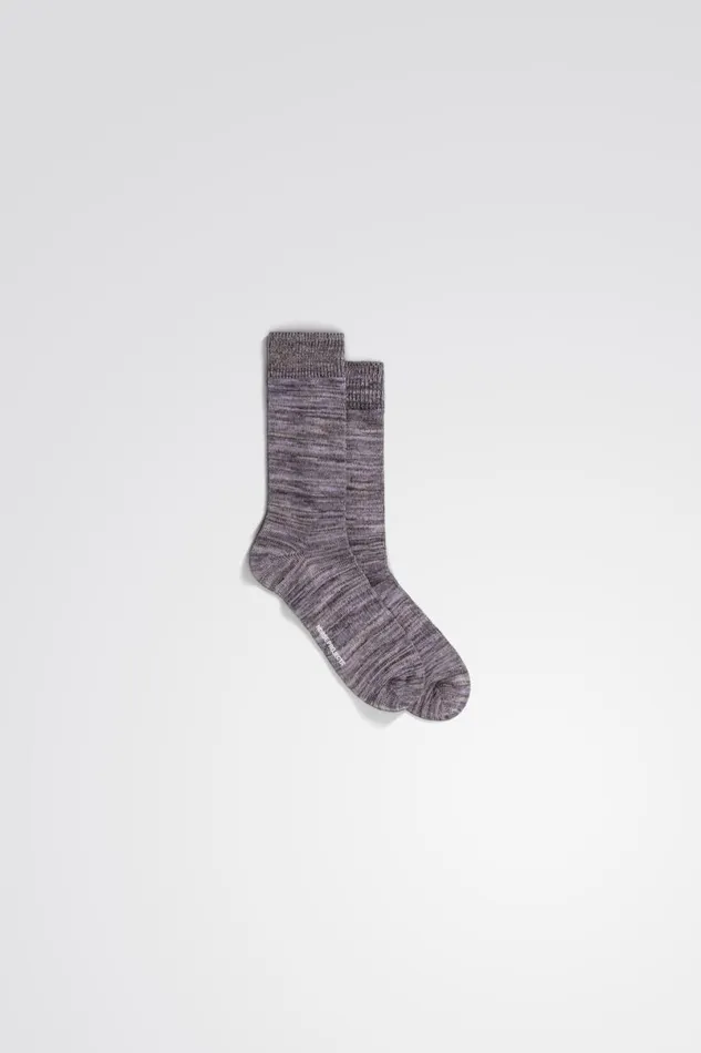 Men Norse Projects Accessories Bjarki Cotton Twist Sock Crocus Purple